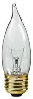 Candex - Medium Base 15 Watt 12 Volt Clear Candle Shaped Bulb (10 PACK)