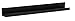InPlace Shelving, 09084680, Floating Shelf with Picture Ledge, 35.4 Inches Wide x 4.5 Inches Deep x 3.5 Inches High, Black