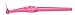 TePe Interdental Brush Angle, Angled Dental Brush for Teeth Cleaning, Pack of 6, 0.40 mm, Extra-Small/Small Gaps, Pink, Size 0