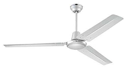 Westinghouse Lighting 7250140 Industrial, Métal, Finition En Argent Avec Pales En Argent