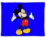 JingWEI Design Custom Rectangle Pillowcase Pillow Case Cover Mickey Mouse Pattern Design Standard Size 20x30 inch