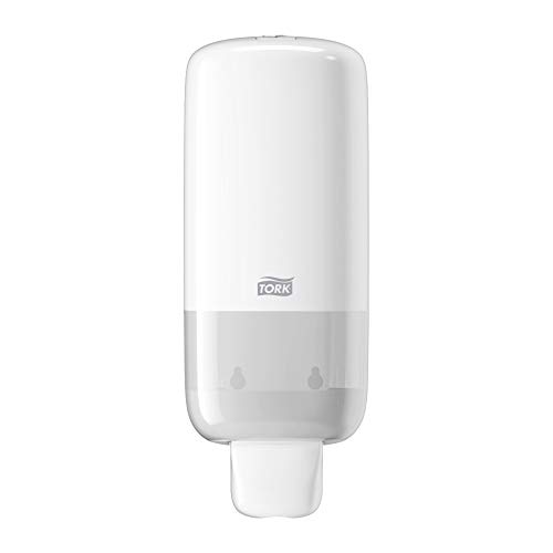 Tork Seifenspender Wandmontage für Seife und Hautpflegeprodukte Weiß S4, "Easy to use"-zertifiziert, Elevation Design, 561500