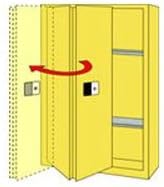1166901 Cabinet Storage FOR O2 Cylinder Self-Latch Ea Securall -MG304FL