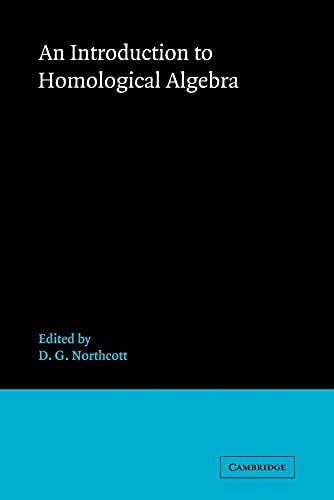 Homological Algebra: Cartan, Henri, Eilenberg, Samuel