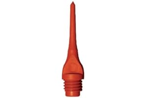 MUELLER RECREATIONAL PRODUCTS, INC. Mueller 1/4" Thread Plastic Keypoint Dart Tips – Bag/100-15 Color Variations