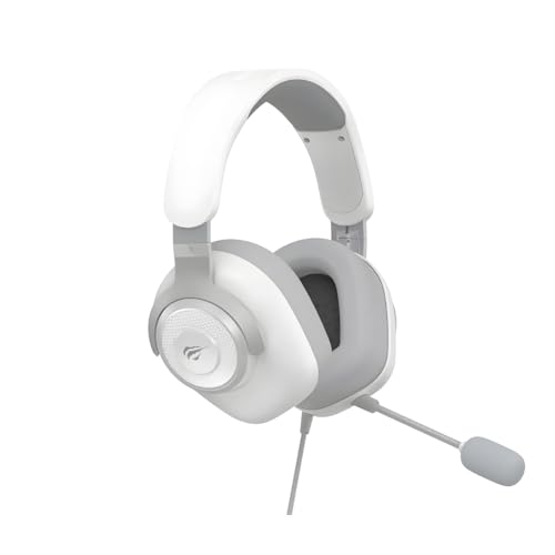 Headset Gamer Havit Usb 7.1 Som estéreo surround 3D H2230U Cinza/Branco