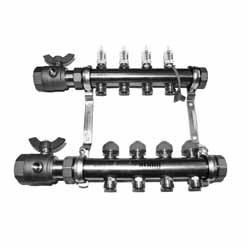 Rehau 281841-100 Pro-Balance 1 1/4 inch Brass Manifold with 4 Stations