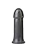 Doc Johnson American Bombshell - B-7 Torpedo - Vac-U-Lock and F Machine Compatible Dildo or Butt Plug - Gunmetal Grey