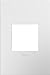 Single-Gang Wall Switch Plate Cover in Gloss White Finish