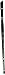 Silver Brush 2506S-038 Ruby Satin Short Handle Synthetic Brush, Angular, 3/8-Inch