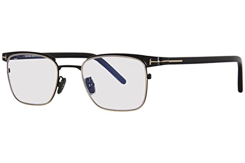 Eyeglasses Tom Ford FT 5854 -D-B Asian fit 001 Shiny Black, Rose Gold"t" Logo/B at Amazon