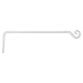 Hand Forged Straight Hook, 15 Inch, White, For Bird Feeders, Planters, Lanterns, Wind Chimes, As Wall Brackets and More!
