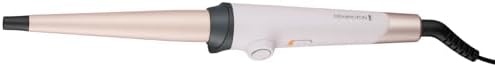 Remington Curling Wand [Advanced Ceramic + Almond Oil] Almond Allure Series (13–25mm Tapered Barrel, 30 Heat Settings, Fast Heat-Up, Worldwide Voltage) CI4807