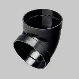 Aliaxis (Marley) 68mm Circular Downpipe Offset Bend, 67.5 Degrees, Socket/Socket, White, High Gloss, Long-Lasting