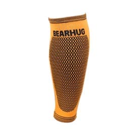 Bearhug Calf Compression Sleeve for Men and Women - Shin Splints Support for Torn Muscle and Leg Cramps - Bamboo Calf Support for Sports, Running, Gym, M