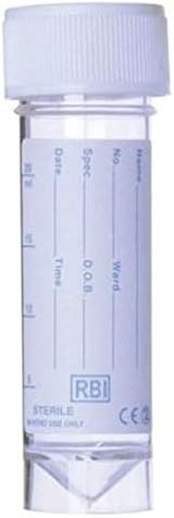 Noondl 5 Pack Urine Sample Bottles 30ml Clear Plastic Screw Top with Labels view 6