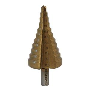 HSS STEP DRILL 6-40,5mm Titanium-nitrided