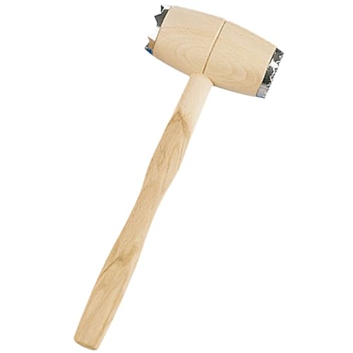 Städter 806016 Fleischhammer mit Stahlkappen, Holz, braun, 30 x 10 x 30 cm,