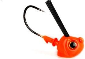 Warbaits Slayer Head Weedless Swimbait Swim Jig (Orange, 3/8 oz)
