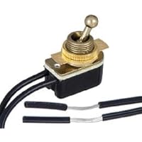 B&P Lamp® On-Off Rotary Canopy Switch with nonremovable Brass Plated ...