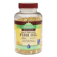 Finest Nutrition Half-the-Size Fish Oil 1200 mg, Softgels, 200 ea