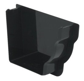 FLOPLAST REN3B Black Stopend - Internal L/H for 110mm Niagara Ogee System