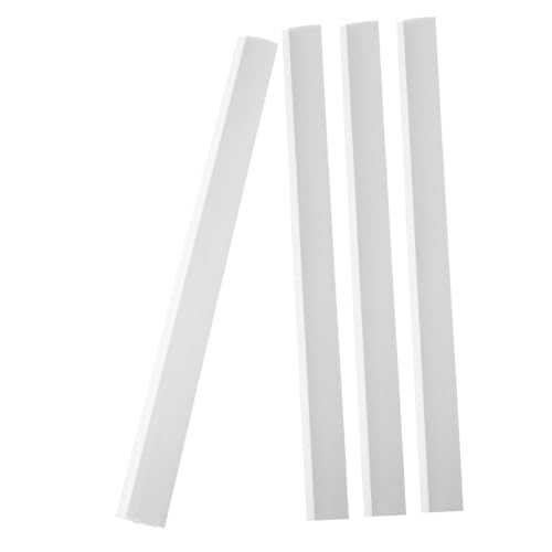 WHAMVOX 4pcs Dustpan Edge Replacement Strips for Cleaning Plastic Dustpan Lips for Garbage Design for Home and Commercial Use
