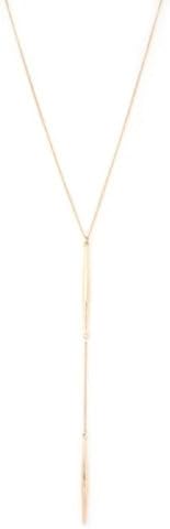 Necklace Featuring Bar Pendant With Extra Dangling Bar