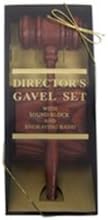 American Rosewood Style Director's Gavel Boxed Set