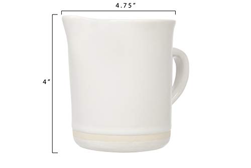 2 Creative+Co+op+Stoneware+Stripe+Creamer