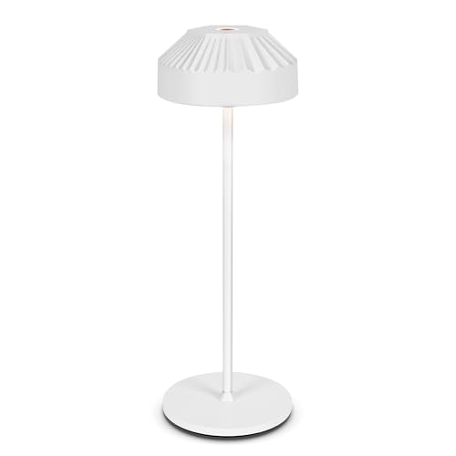 LuminexDesigns Wireless LED Table Lamp with Rechargeable Battery, Dimmable and Touch - IP54 Waterproof, Modern Ambient Light for Bedroom, Living Room, Balcony and Garden