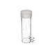 (10) Edgar Marcus Brand Round Clear Plastic (Nickel) Size Coin Storage Tube Holders with Screw on Lid
