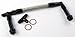 JEGS Dual Feed Fuel Line | Fits Holley 4150 Carburetors | Braided Stainless Steel Hose | -6 AN Inlet | Includes 7/8
