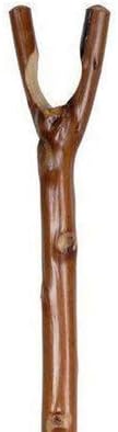 Stripped Chestnut Thumb Stick - Overall height approximately 122cm.