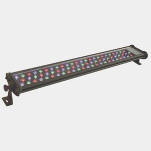 Jesco Lighting WWT48180-PP-30-RGB-Z WWT Series - LED Plug and Play Outdoor Wall Washer, Bronze Finish with RGB Color Changing Glass