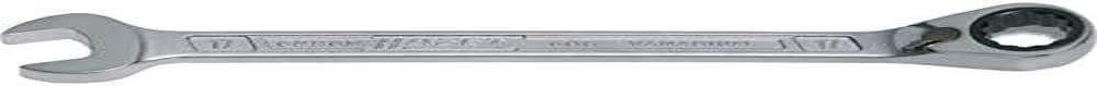 HAZET 606-27 359.2 mm 12-Point Traction Profile Ratcheting Combination Wrench - Chrome-Plated
