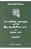 Digest of CAS Awards I, 1986-1998, Reeb, Matthieu , 904111730X