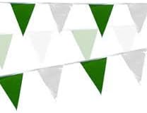 Green and White Plastic Backstroke Flags