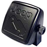 Mopar Officially Licensed small, wedge mount extension speaker w/3.5mm plug. Jeep wordmark and image embossed screen.