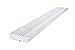 GETINLIGHT Dimmable Hardwired or Plugged-in Under Cabinet LED Lighting with ETL Listed, Edge lit Technology, Soft White(3000k), Matte White Finished, 24 Inch, IN-0201-3-WH