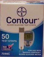 Bayer Ascensia Contour Diabetic Test Strips, Box of 50