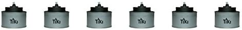 Tiki Table Top Torch For Party, Silver - Set of 6 Torches