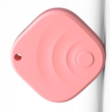 Photo 1 of 1 Pack Dual System Tracker for iOS and Android Bluetooth Tracker Smart Tags Compatible with Apple Find My (iOS) & Google's Find Hub(Android) for Keys, Luggage, Wallet, Vehicles(Pink)