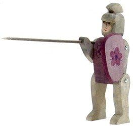 OstheimerKnight Figurine On Horseback Red
