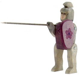 OstheimerKnight Figurine On Horseback Red