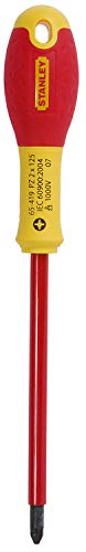 STANLEY 1-65-419 Cacciavite con Lama Isolata, 125 mm x 2, Pozidriv