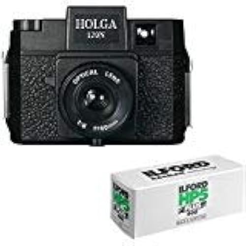 HOLGA 120N Medium Format Film Camera (Black) with Ilford HP5 Plus