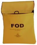 FOD-3 Yellow FOD Bag 11"x11" Attaches to maintenance stands