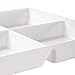 Avant 4-Compartment Plastic Appetizer Serving Tray | set of 4 White