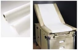 21" x 225' Standard Smooth Exam Table Paper - Case of 12 Rolls